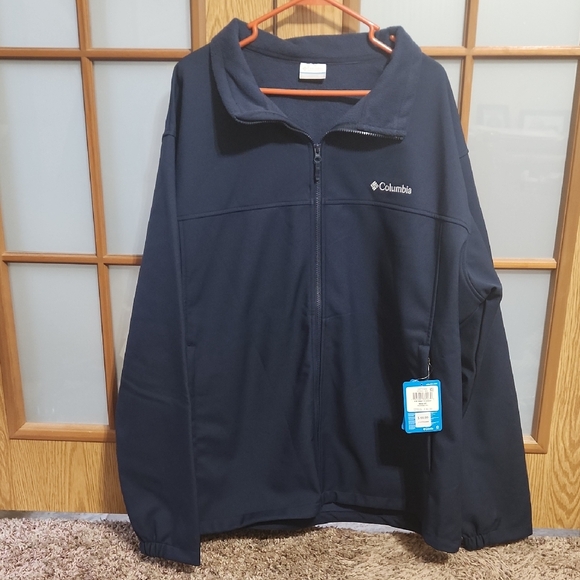 Columbia Navy Full-Zip Soft Shell Fleece Lined Jacket Size 3 XT - Picture 1 of 6